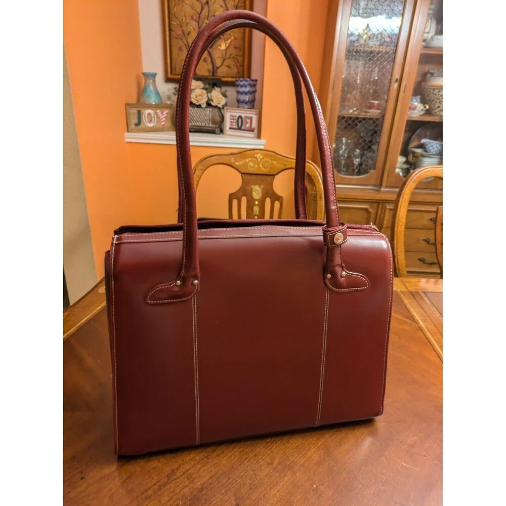 Deep Red Leather MCKLEIN Laptop 17